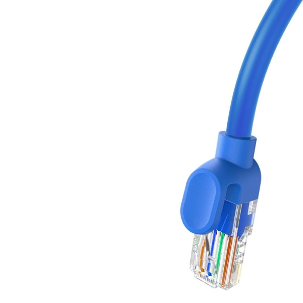 Baseus High Speed ​​​​Cat 6 RJ-45 1000Mb/s Ethernet-kabel 2m rund - blå
