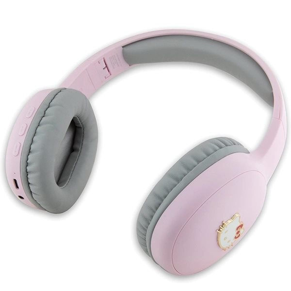 Hello Kitty Metal Logo Bluetooth on-ear hodetelefoner - rosa