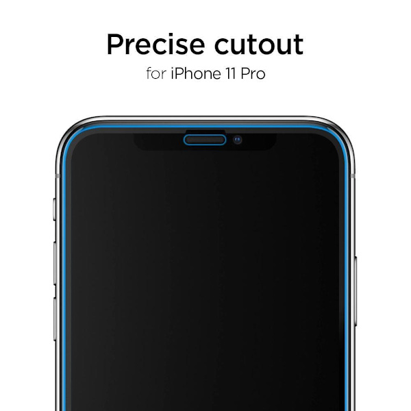 HERDET GLASS SPIGEN ALM GLASS FC IPHONE 11 PRO MAX SVART