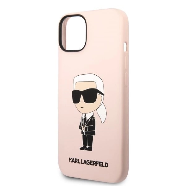 KARL LAGERFELD SILIKONE IKONIK MAGSAFE ETUI TIL IPHONE 14 - PINK