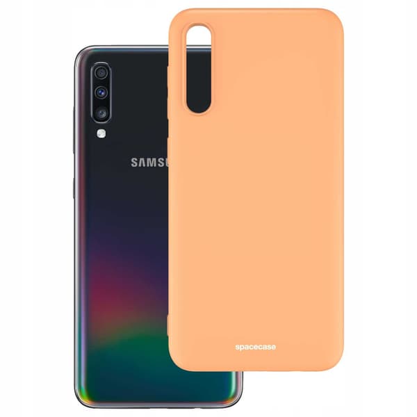 Spacecase Silikonskydd För Samsung Galaxy A70 Orange
