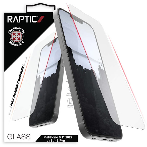 Raptic X-Doria Full Glass herdet glass for iPhone 14 Pro fullskjerm