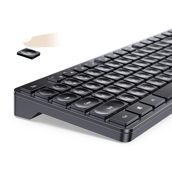 Ugreen KU004 2.4GHz trådløst tastatur - svart