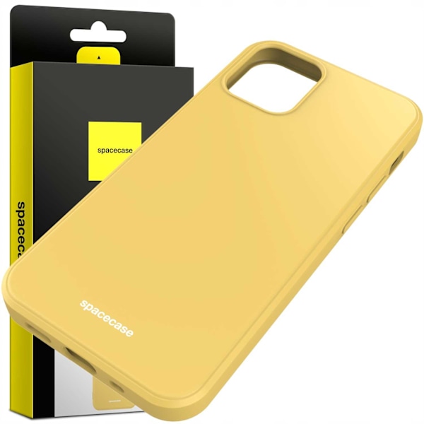 Spacecase Skyddande Silikonfodral För Iphone 12 Mini Gul