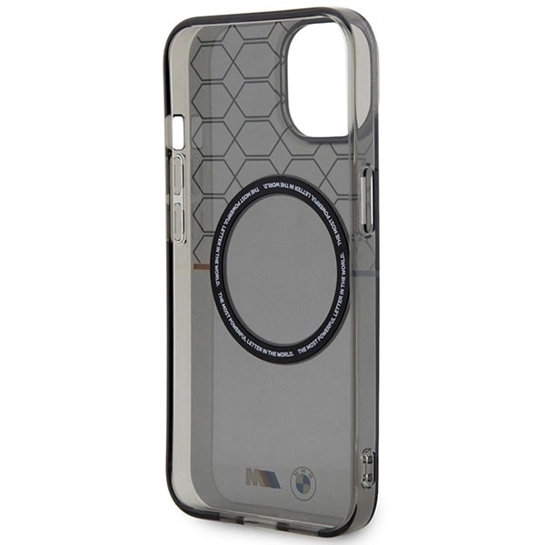 BMW PATTERN MAGSAFE ETUI TIL IPHONE 14 PLUS - GRÅ