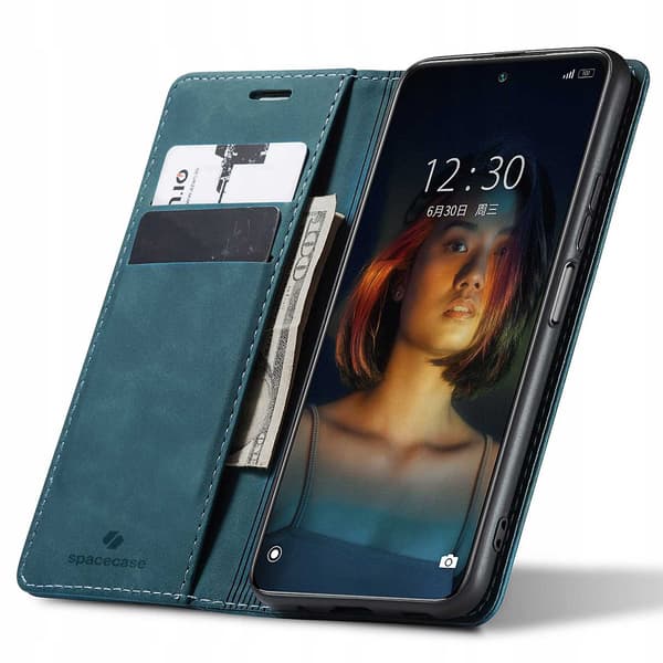 Spacecase Pålbocksväska För Xiaomi Redmi Note 10 Pro Blue