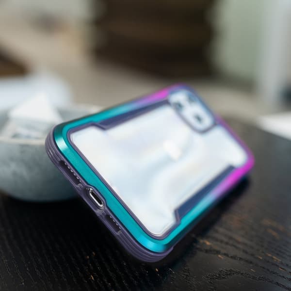 Raptic X-Doria Shield-deksel til iPhone 14 Pro Max, pansret deksel, blå