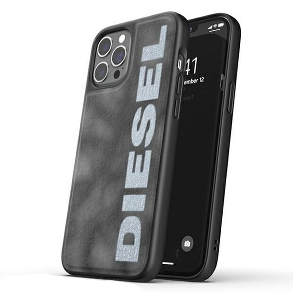 Dieselgjutet skal Bleached Denim iPhone 12/12 Pro grå-vit/grå-vit 44297