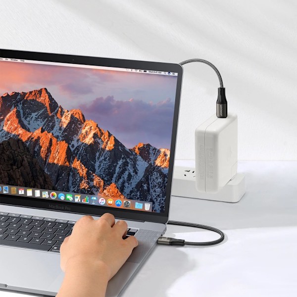 Joyroom Light-Speed ​​​​Series SA25-CC5 100 W USB-C / USB-C-kabel 1,2 m - svart
