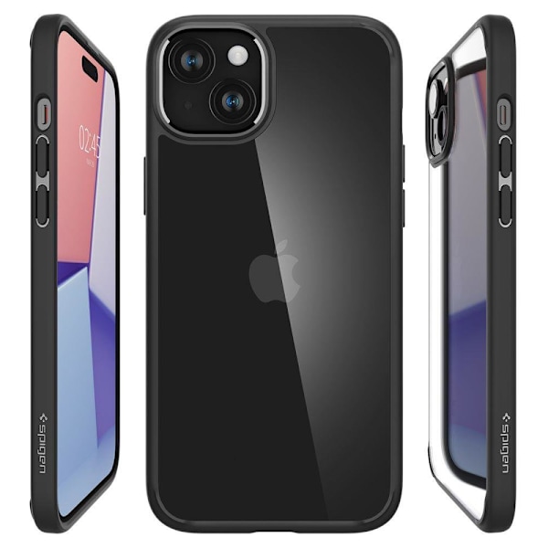 SPIGEN ULTRA HYBRID IPHONE 15 PLUS MAT SORT