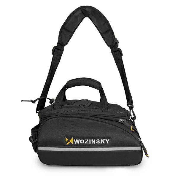 Wozinsky stor sykkelveske 35l + regntrekk svart (WBB19BK)