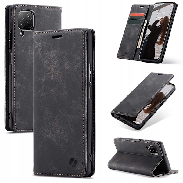 Spacecase Pålånsfodral För Huawei P40 Lite Svart Läder