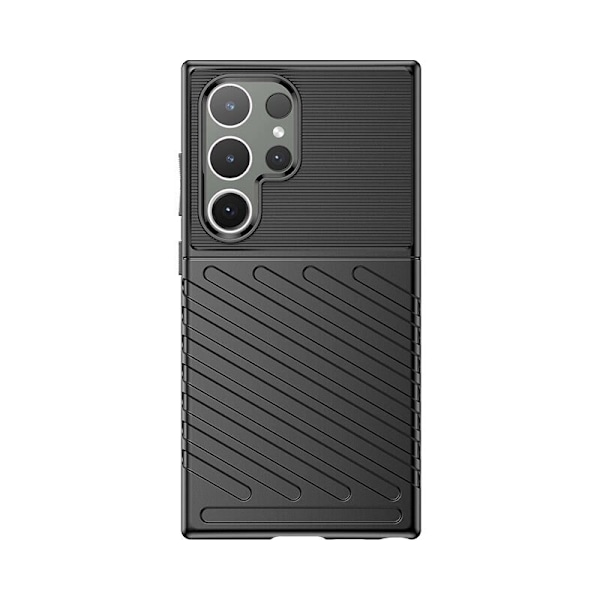 THUNDER CASE PANSRET ETUI TIL SAMSUNG GALAXY S24 ULTRA - SORT
