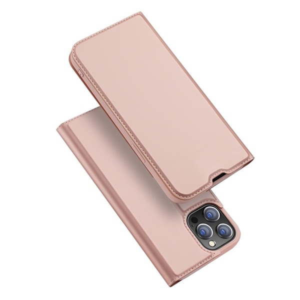 Dux Ducis Skin Pro deksel med klaff iPhone 13 Pro rosa