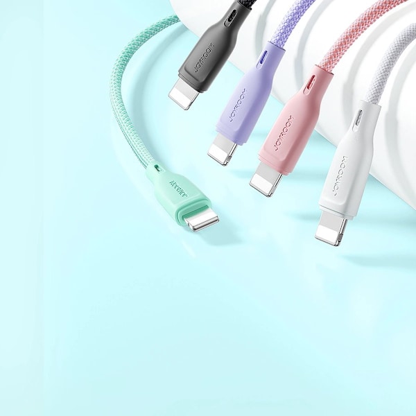 Joyroom Multi-Color Series SA34-AL3 USB-A / Lightning 3A kabel 1m - svart