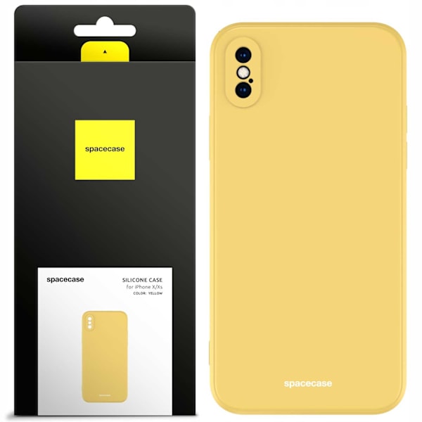 Spacecase Silikonfodral För Iphone X Xs Gul Skydd