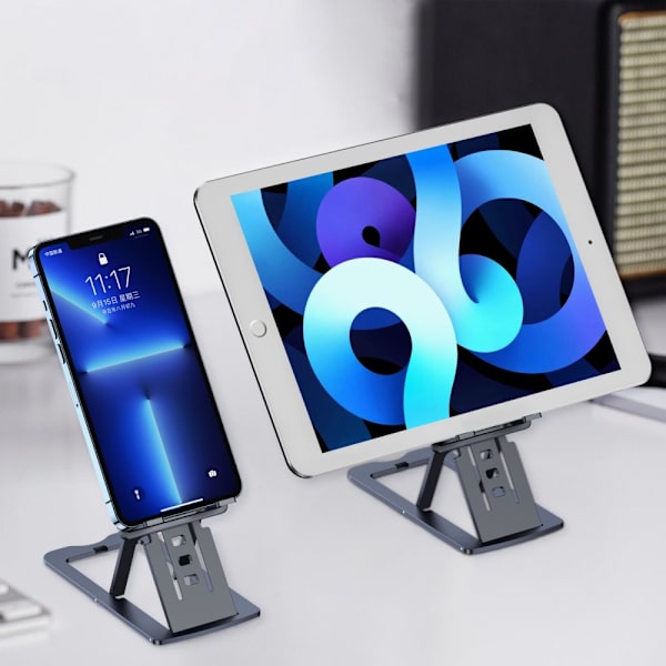 Choetech sammenleggbart stativ for smarttelefon/nettbrett grå (H064)