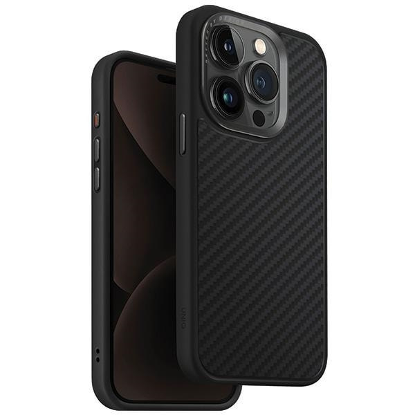UNIQ Keva iPhone 15 Pro 6.1 Magclick ladeveske svart/kullsvart
