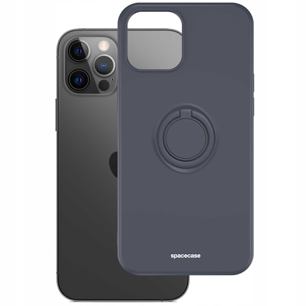 Spacecase Fodral Silikonringskydd För Iphone 12 Pro Max Svart