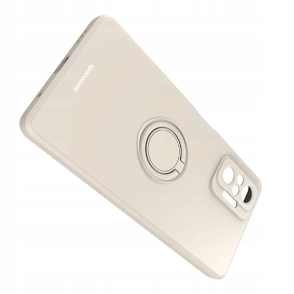 Spacecase Silikon Ringfodral För Xiaomi Redmi Note 10 Pro Bone Case
