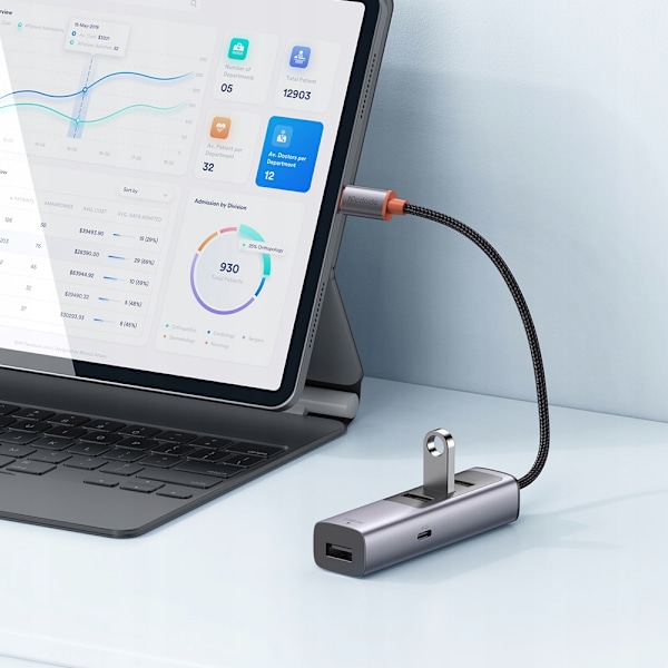 MCDODO ADAPTER HUB USB-C SPLITTER SPLITTER SPLITTER 4X USB-A 3.0