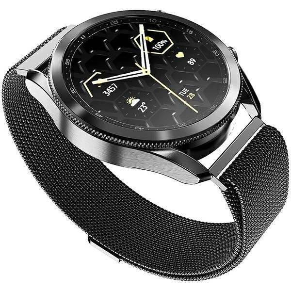 Mercury Mesh Apple Watch-rem 42/44/45 mm svart/svart