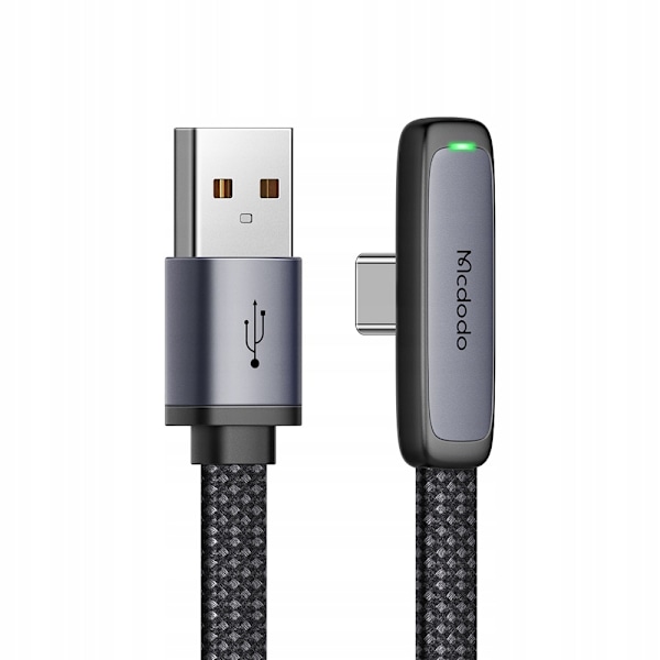 MCDODO-KULMA USB-C KABEL SNABBLADDNING USB TYPE C 6A 100W SVART 2M