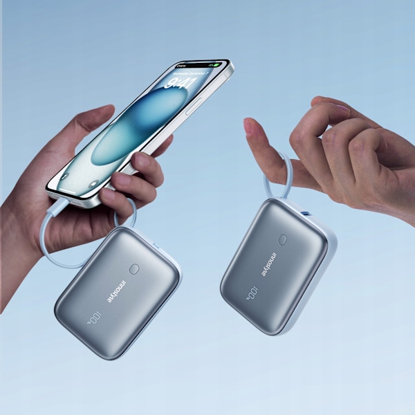 INNOSTYLE POWERGO MINI POWERBANK 10000MAH 3X USB USB-C 22,5W MED USB-C-KABEL