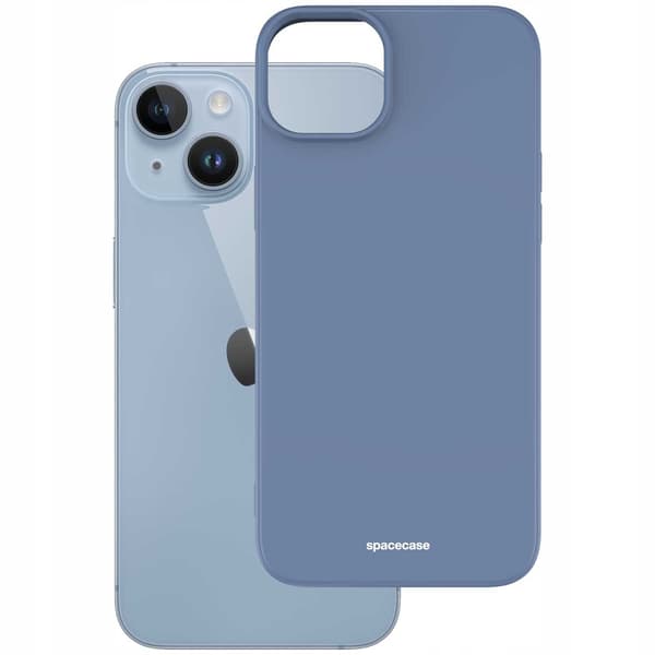 Spacecase Silikonfodral För Iphone 14 Plus Blåt Skär