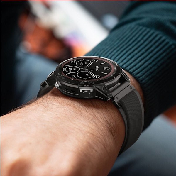 TEKNISK BESKYTTELSE NYLON GARMIN FENIX 5/6/6 PRO/7 SORT/ORANGE