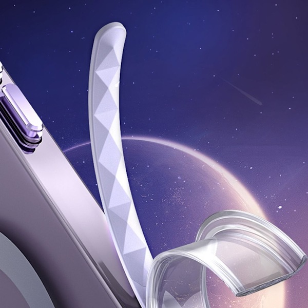 Kingxbar PQY Ice Crystal-serien magnetisk deksel til iPhone 14 Plus MagSafe grå