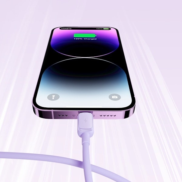Lightning - USB 2,4A-kabel 1,2m Joyroom S-AL012A14 - lilla