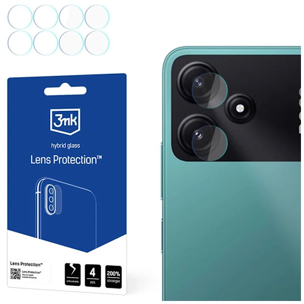 3MK LENS PROTECTION HYBRID KAMERAGLAS TIL POCO M6 PRO 5G