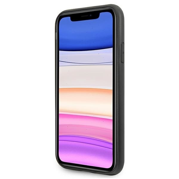 Guess GUHCN61PU4GHBR iPhone 11 6.1" / Xr 6.1" brunt/brunt hårdfodral 4G Triangle Collection