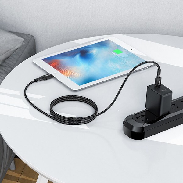 Acefast MFI-kabel USB Type C - Lightning 1,8m, 30W, 3A svart (C4-01 C Black)