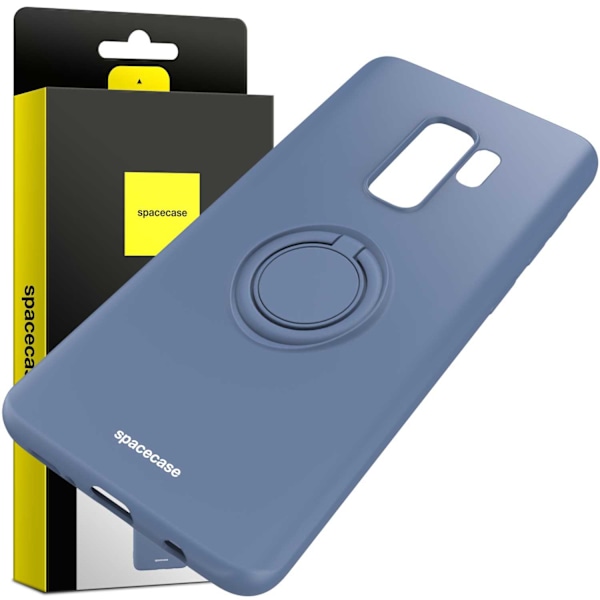 Spacecase Silikonecase Ring Galaxy S9+ Blå