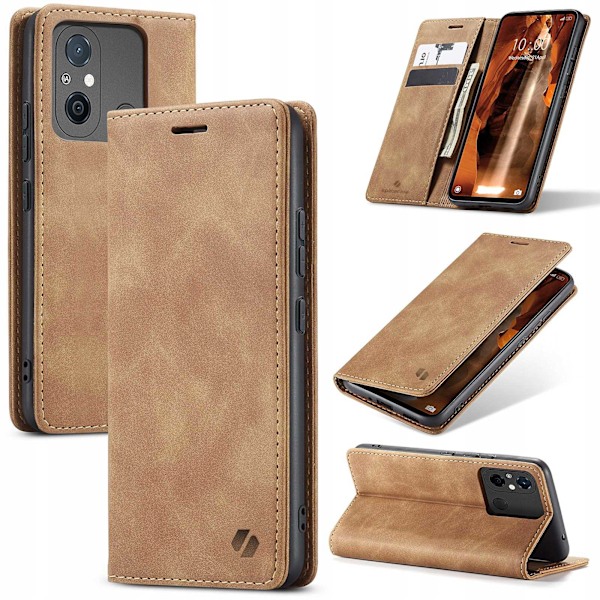 Spacecase Pålbock För Xiaomi Redmi 12C Fodral Ljusbrun