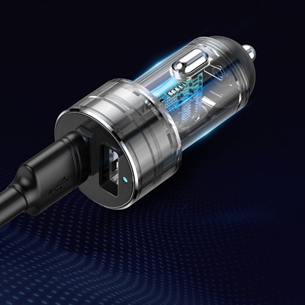 Baseus Splitter billader splitter 2x USB 3.1A 17W + 2x sigarettennertilkobling 80W svart (CRDYQ-01)