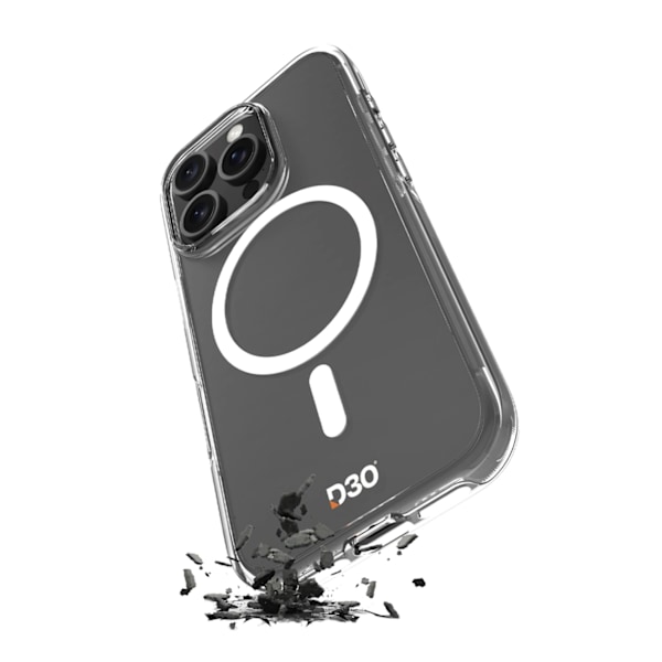 PURO IMPACT CLEAR D3O MAGSAFE SILIKONETUI TIL IPHONE 16 PLUS - GENNEMSIGTIG