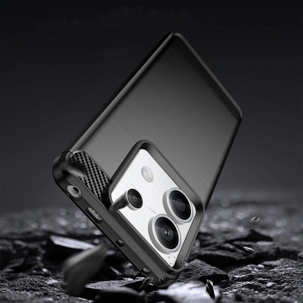 CARBON CASE TIL XIAOMI REDMI NOTE 13 5G - SORT