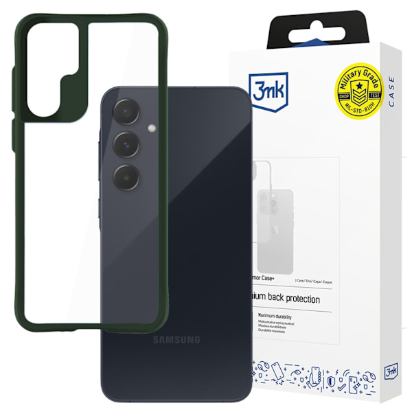SAMSUNG GALAXY A55 5G - 3MK SATIN ARMOR CASE+ GREEN