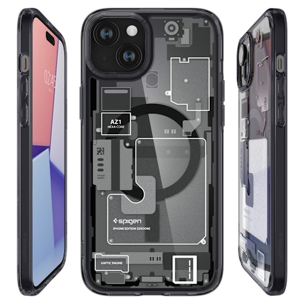 SPIGEN ULTRA HYBRID MAGSAFE, ZERO ONE - IPHONE 15 PLUS Sort