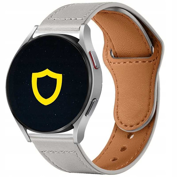 Spacecase Läder Klorrem 22Mm Vit För Garmin Fitbit