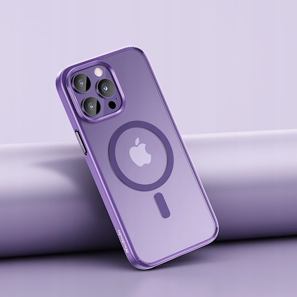 MCDODO MAGNETIC CLEAR FODRAL FÖRSTÄRKAT FOR MAGSAFE IPHONE 15 PLUS LILLA