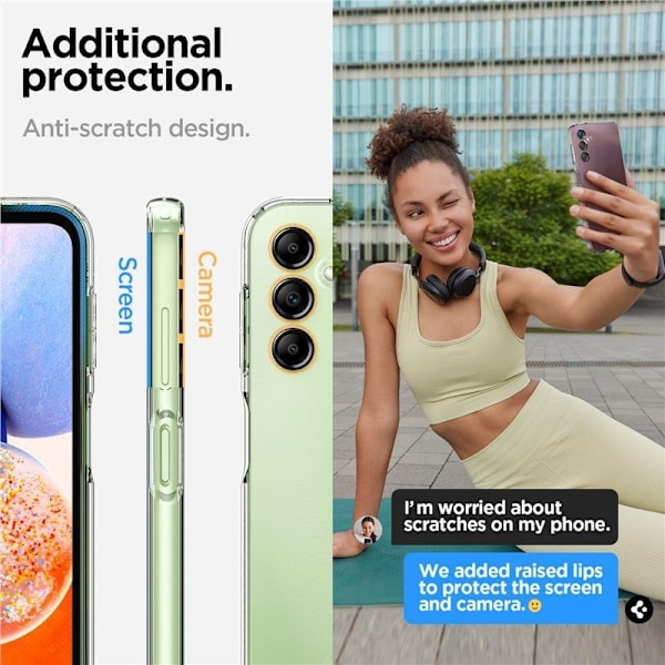 SPIGEN LIQUID GALAXY A14 5G KRYSTALLKLAR