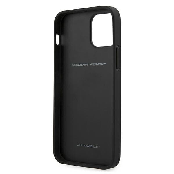 Ferrari Off Track Quilted Protective Deksel til iPhone 12 Pro Max - Svart