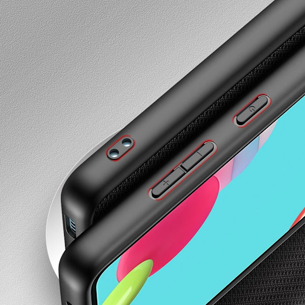 Dux Ducis Fino-deksel dekket med nylonmateriale for Samsung Galaxy A72 4G svart