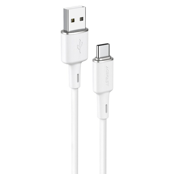 Acefast USB - USB Type C-kabel 1,2 m, 3A hvit (C2-04 hvit)
