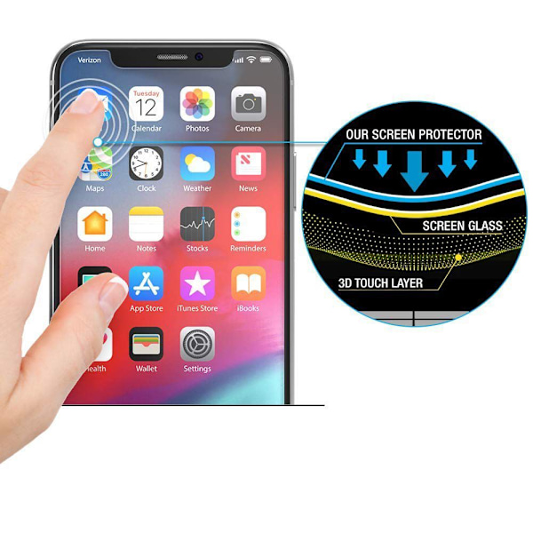 HOFI HYBRID GLAS IPHONE 11 / XR SORT HYBRID GLAS