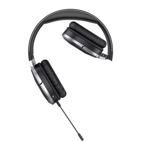 AWEI A799BL Bluetooth-spelhörlurar, on-ear, med mikrofon, svart/svart